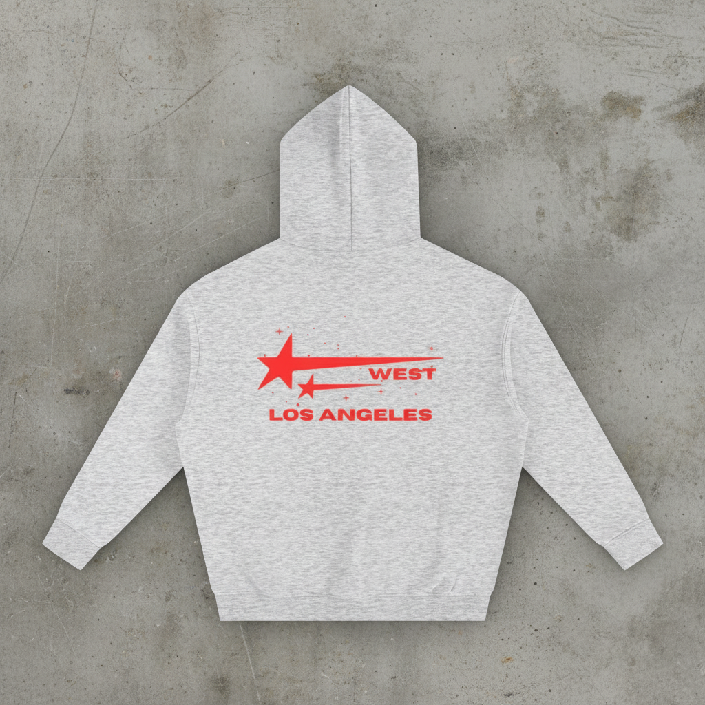 'STARSTRUCK' Gray Oversized Hoodie