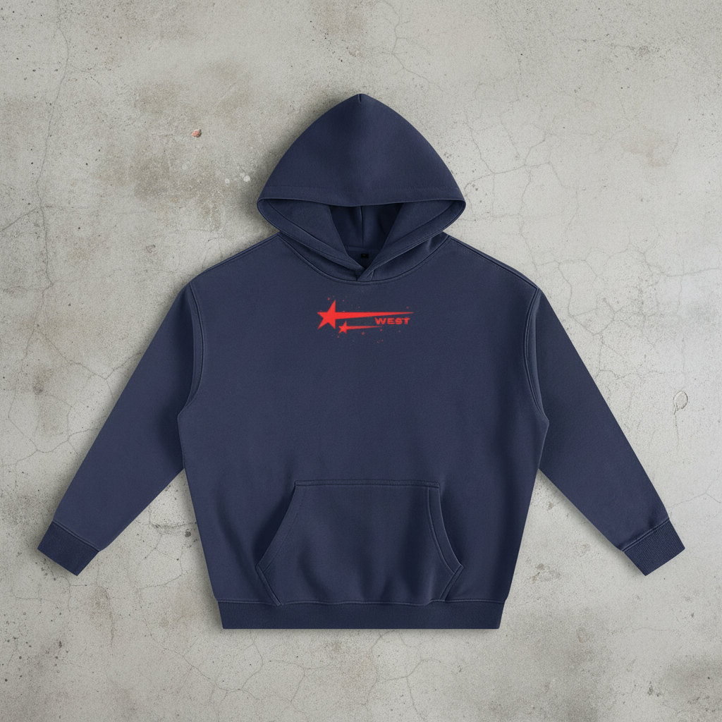 'STARSTRUCK' Navy Oversized Hoodie